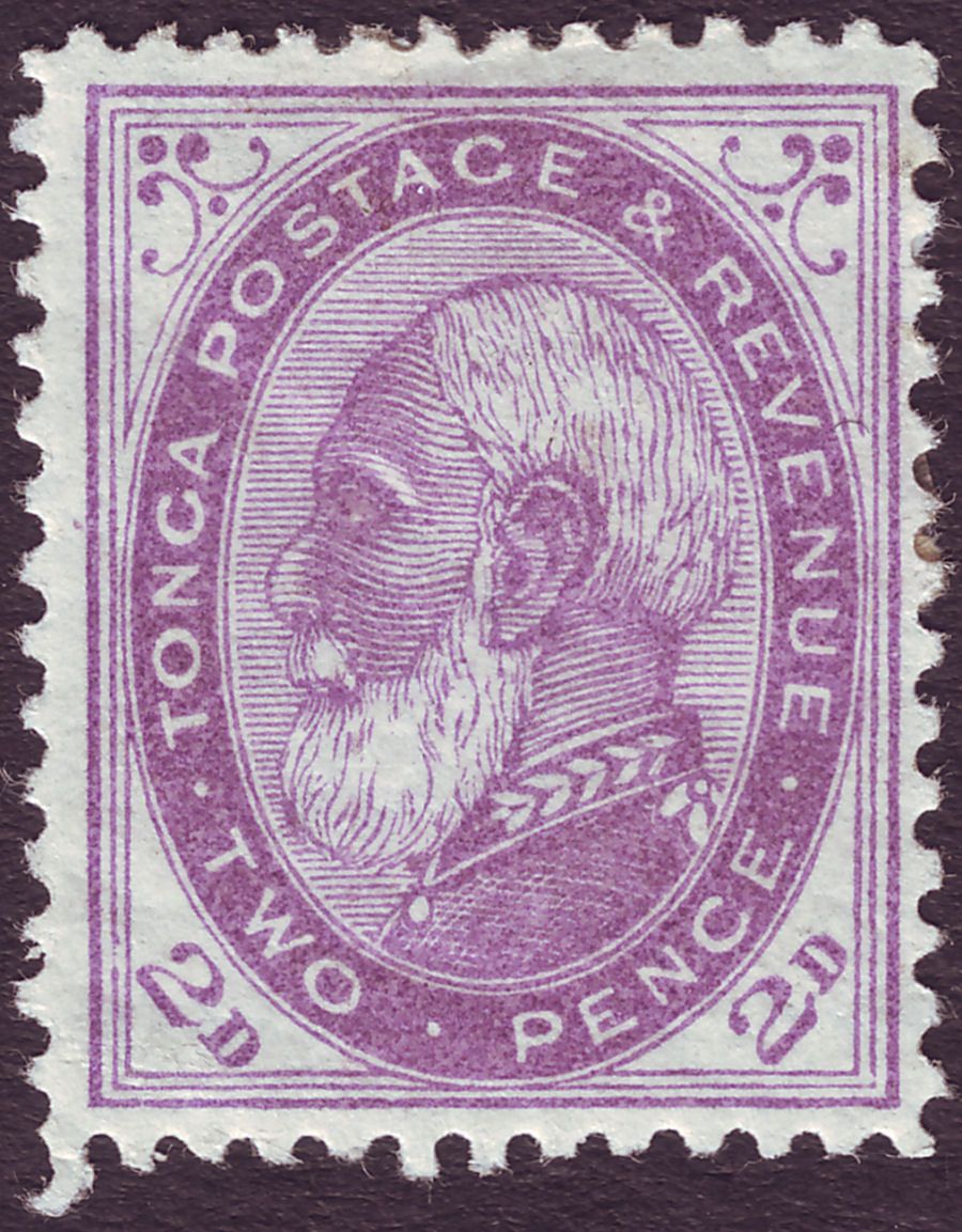 Tonga 1886 King George 2d Bright Violet perf 12½ Mint SG2a