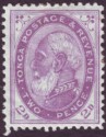 Tonga 1886 King George 2d Bright Violet perf 12½ Mint SG2a