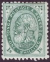 Tonga 1888 King George 1sh Deep Green perf 12x11½ Mint SG4ba