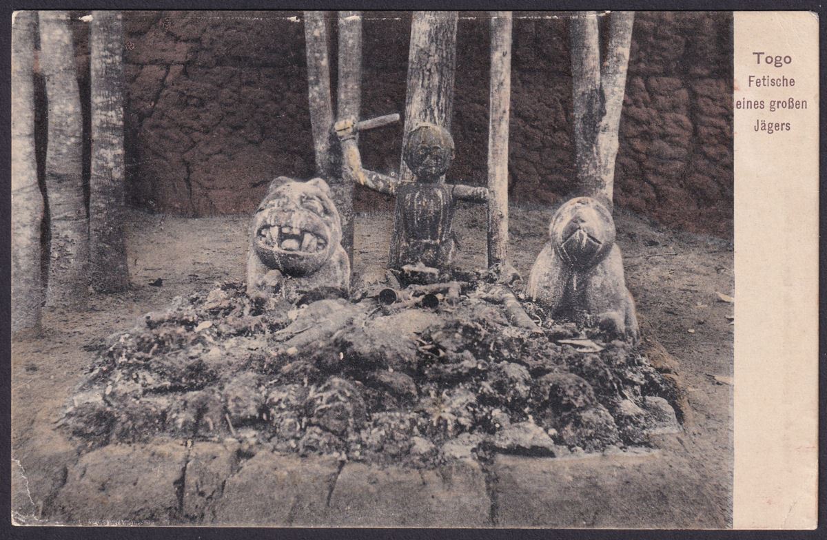 Togo 1915? KGV ½d Opt Used on Picture Postcard LOME to UK Censor Mark