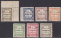 Click for more photos and details Jordan 1952 Postage Due Fils Overprint p14 Pair + p12 Set UM Mint SG D350-D354