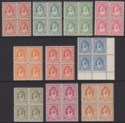 Click for more photos and details Transjordan 1943 KGVI Emir Abdullah p12 Block Set to 90m Mint SG230-239