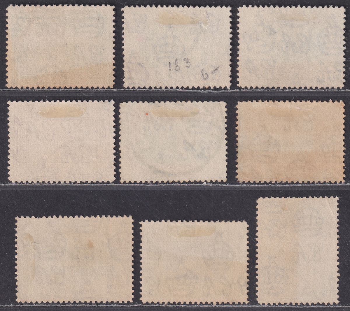 Transjordan 1933 King George V Set to 50m Used SG208-216