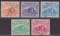 Click for more photos and details Jordan 1951 Revenue Ruins wmk Script Part Set to 50f Used
