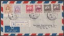 Click for more photos and details Jordan Occupation Palestine 1951 Opt Double Tax 5m + Others Used Cover SG PT38b