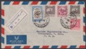 Click for more photos and details Jordan Occupation Palestine 1951 Opt Inverted Tax 5m +Others Used Cover SG PT38a