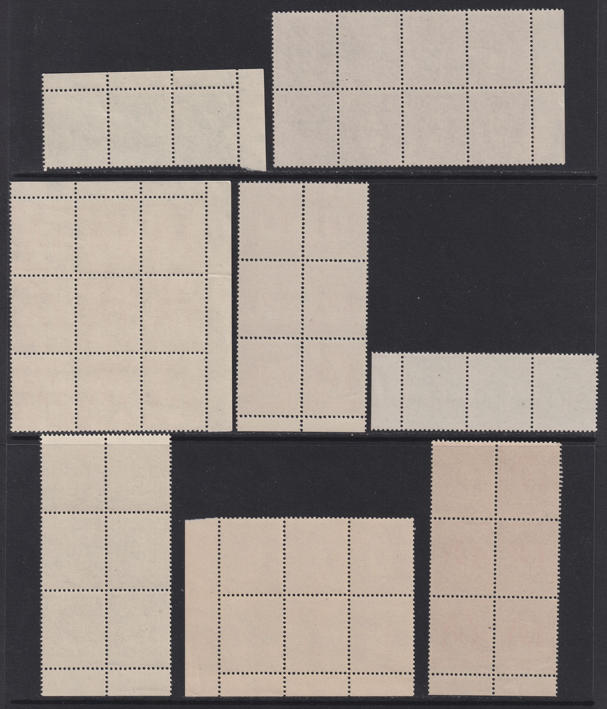 Transjordan 1942 KGVI Emir Abdullah Blocks / Strips Set Mint SG222-229 cat£100++
