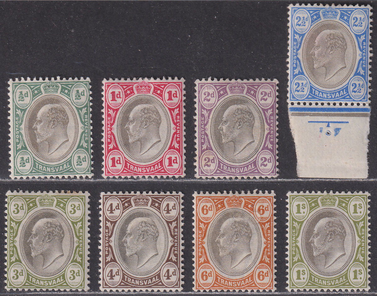 Transvaal 1902 King Edward VII Set to 1sh Mint SG244-251