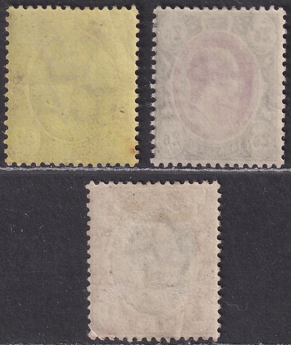 Transvaal 1902-03 King Edward VII 1sh, 2sh6d, 5sh Mint SG253-254 SG256 cat £85