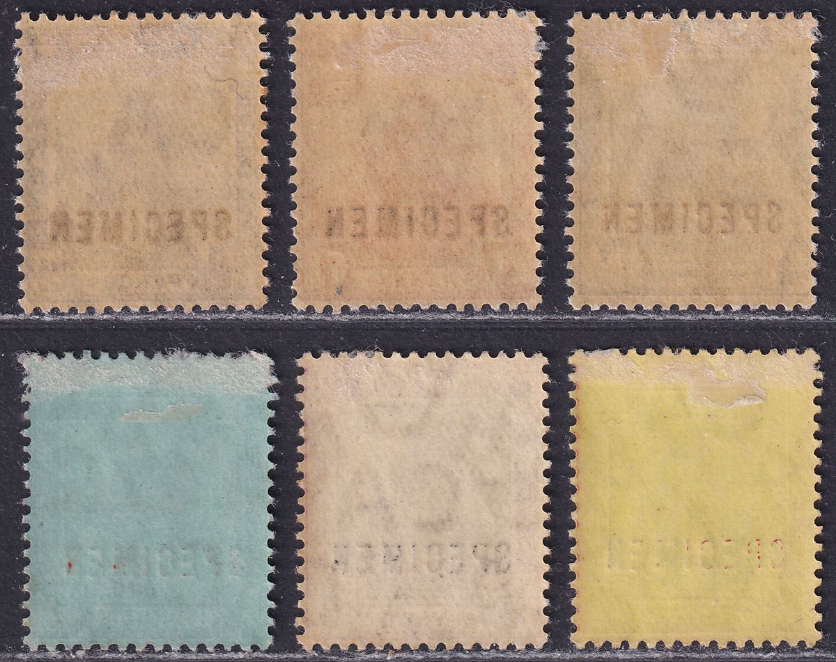 Trinidad and Tobago 1913 KGV SPECIMEN Overprint Set to 1sh Mint SG149s-154s