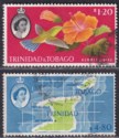 Click for more photos and details Trinidad and Tobago 1960 QEII Humming Bird $1.20, Map $4.80 Used SG296-297 c £26
