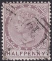 Tobago 1880 QV ½d Purple-Brown Used SG8 cat £120