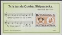 Click for more photos and details Tristan da Cunha 1986 QEII Shipwrecks Min Sheet wmk Crown to Left Mint SG MS414w