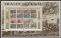 Click for more photos and details Tristan da Cunha 2002 50th Anniv First Stamp Issue Miniature Sheet Mint SG MS739