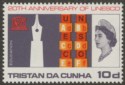 Click for more photos and details Tristan da Cunha 1966 QEII UNESCO 10d wmk Sideways Mint SG101w