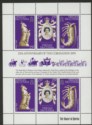 Click for more photos and details Tristan da Cunha 1978 QEII Coronation Anniv Sheetlet wmk Inverted Mint SG239bw
