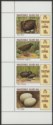 Click for more photos and details Tristan da Cunha 1981 QEII Inaccessible Rail 10p Strip wmk Inverted Mint SG315aw