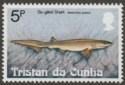 Click for more photos and details Tristan da Cunha 1982 QEII Sharks 5p wmk Inverted Mint SG319w