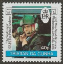 Tristan da Cunha 1986 QEII Royal Wedding 40p wmk Inverted Mint SG416w