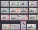 Tristan da Cunha 1965-67 QEII Ships Set to 10sh Mint SG71-84a cat £48