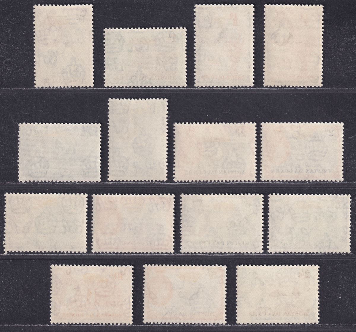 Tristan da Cunha 1954 Queen Elizabeth II Set Mint SG14-27 cat £90