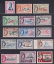 Turks and Caicos Islands 1957 QEII Set Mint SG237-250 + SG253 cat £120