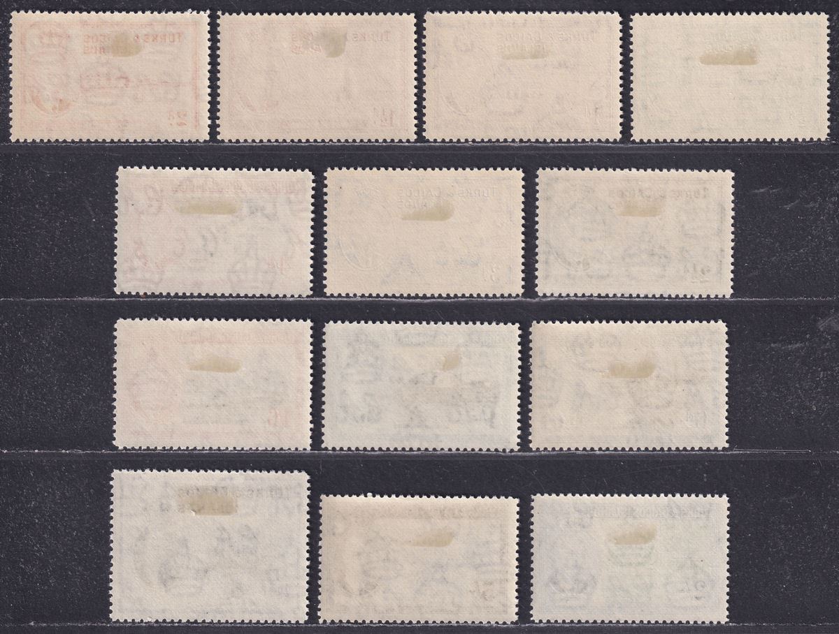 Turks and Caicos Islands 1950 KGVI Set Mint SG221-233 cat £90