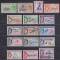 Turks and Caicos Islands 1957 QEII Short Set to 10sh UM Mint SG237-250 cat £70