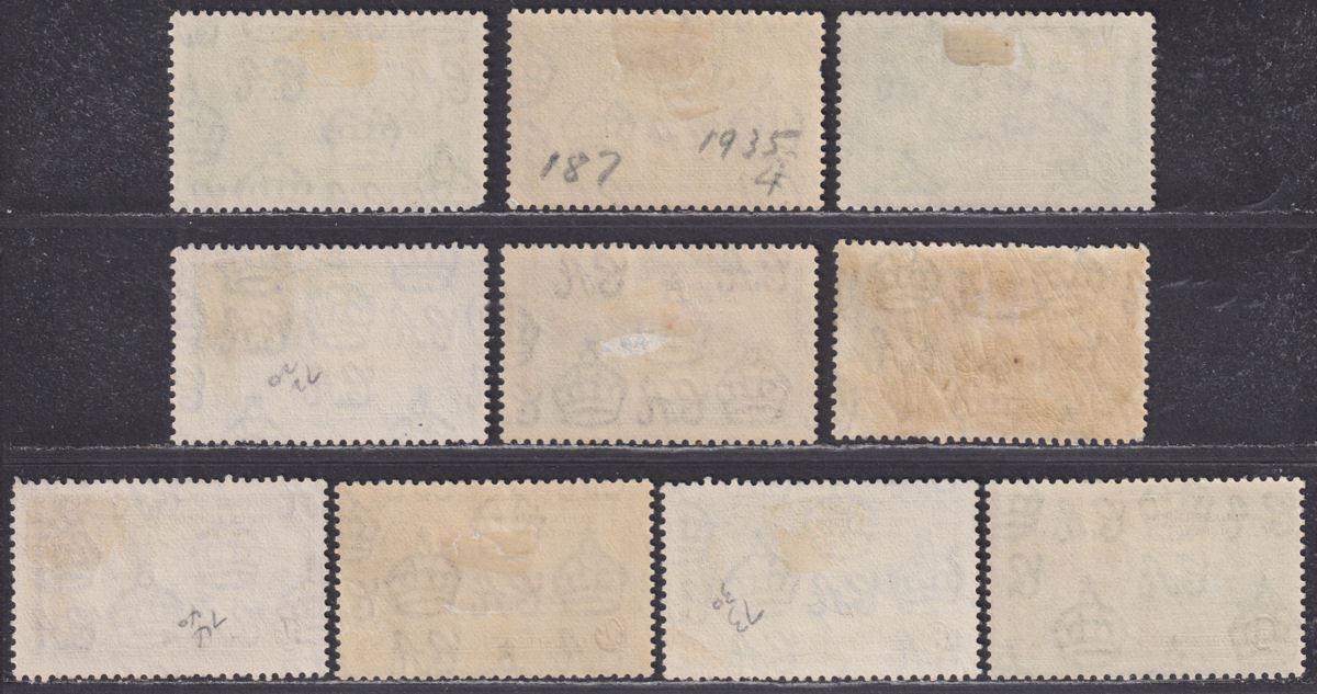 Turks and Caicos Islands 1935 KGV Silver Jubilee Selection to 1sh Mint / Unused