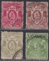 Uganda 1898-1902 Queen Victoria Selection to 8a Used