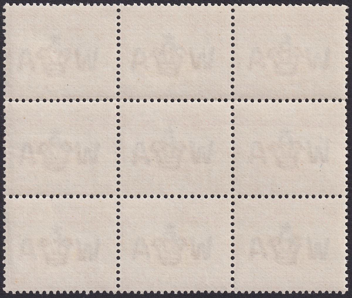 Western Australia 1899 QV Swan 2d Yellow Block of 9 Mint SG113 cat £340