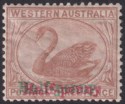 Western Australia 1895 QV ½d Surch Red + Green on 3d Brown Mint SG111a cat £110