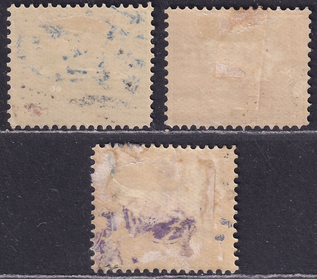 Western Australia 1902 Queen Victoria Swan 4d, 8d, 10d Mint - FAULTS