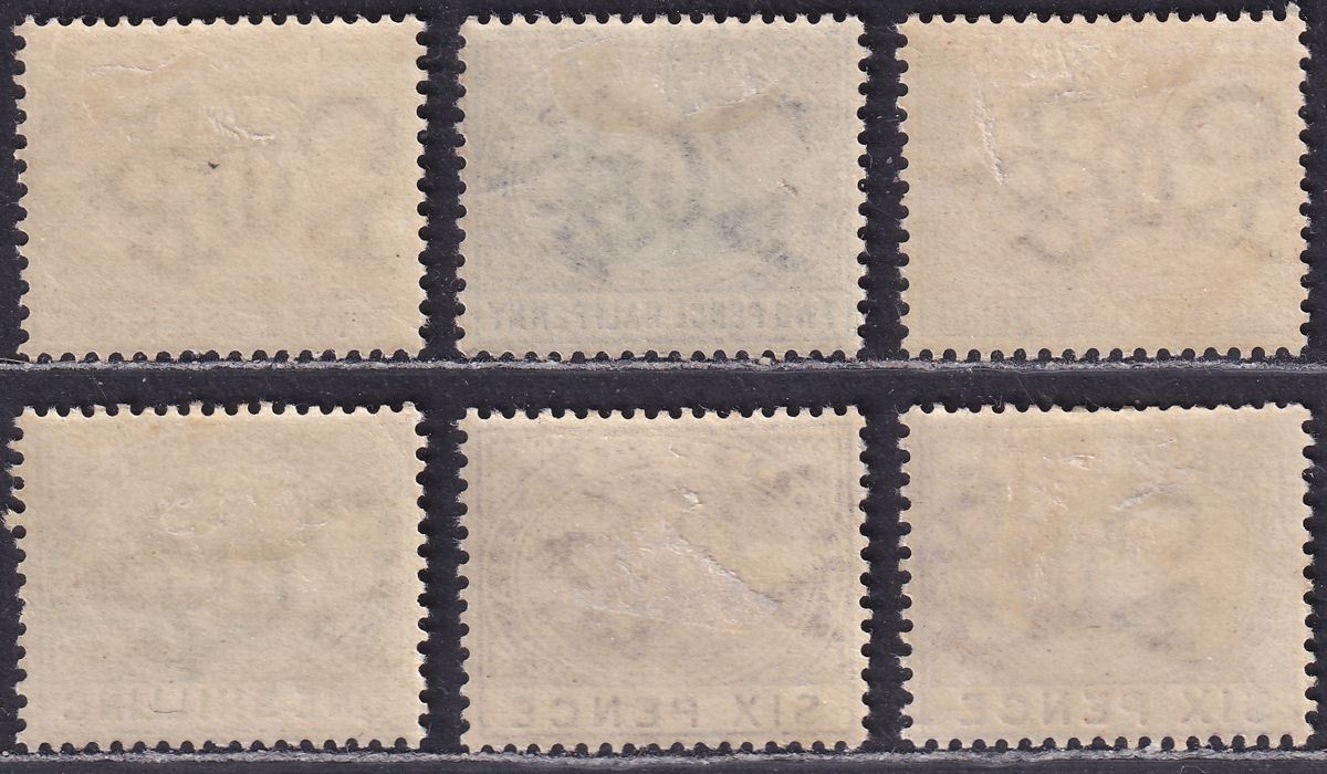 Western Australia 1882-93 QV Swan wmk Crown CA Selection to 1sh Mint