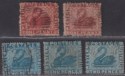Western Australia 1861-63 QV Swan 1d, 2d Selection Used