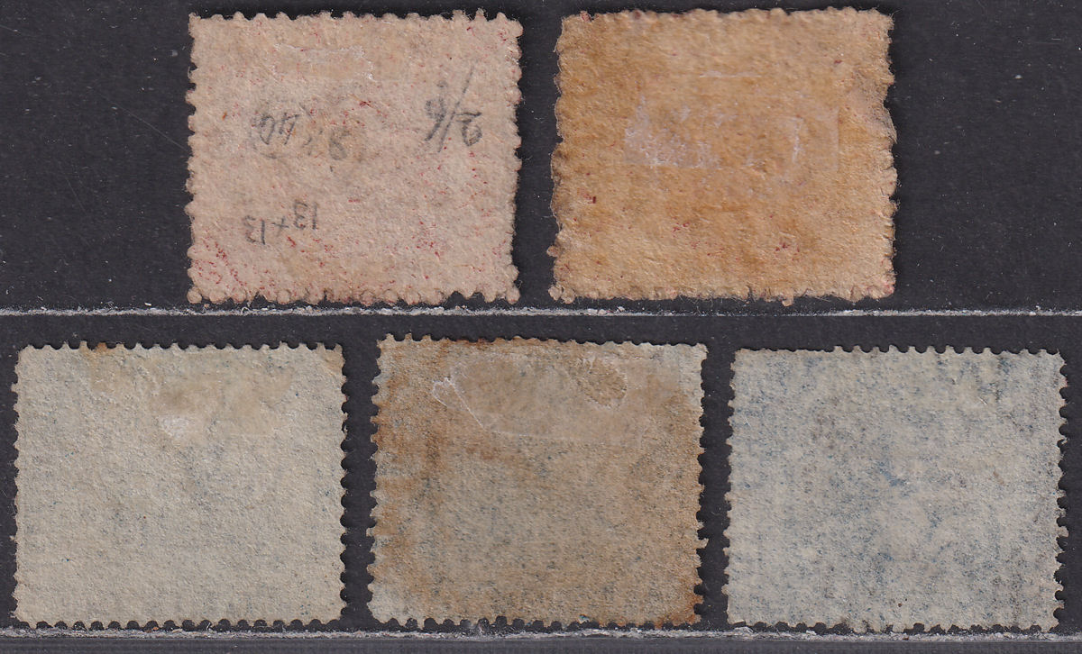 Western Australia 1861-63 QV Swan 1d, 2d Selection Used