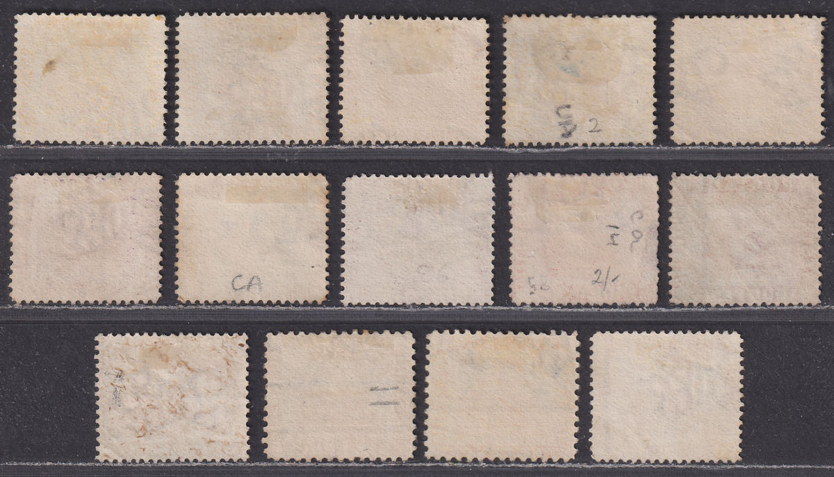 Western Australia 1882-95 QV Swan wmk Crown CA Selection to 6d Used