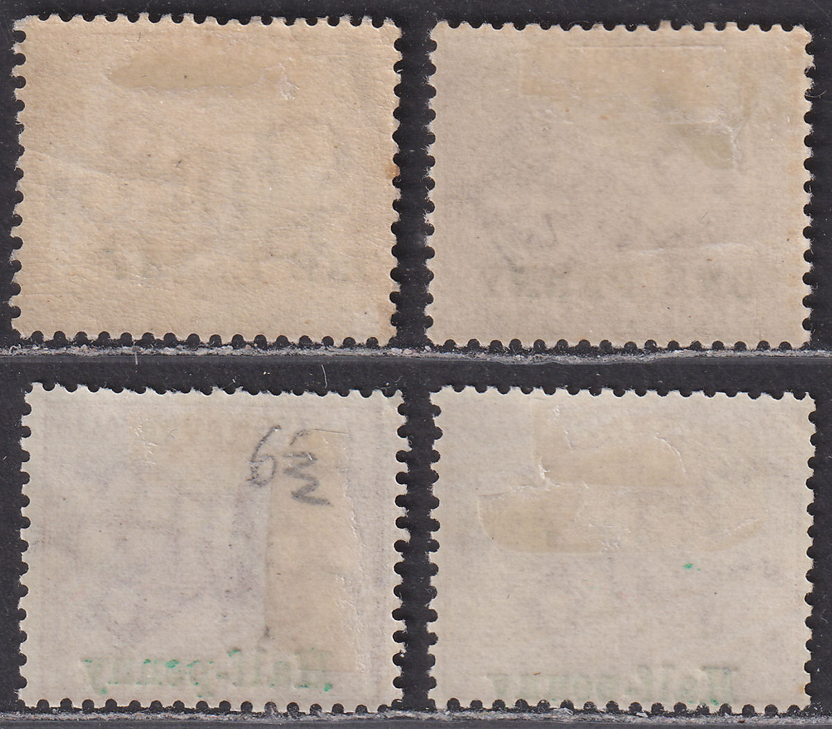 Western Australia 1893-95 QV Swan 1d on 3d, ½d on 3d Surcharge Selection Mint