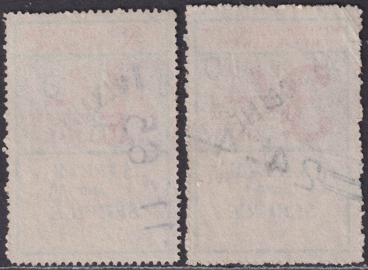 Western Australia Government Railways 3sh, 4sh Parcels Stamps COLLIE/ALBANY Used
