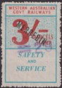 Western Australia 1961 Government Railways 3sh MERREDIN Parcels Stamp Used