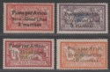 Click for more photos and details Syria Republic Under French Mandate 1923 Airmail Surcharge Set Mint SG114-117