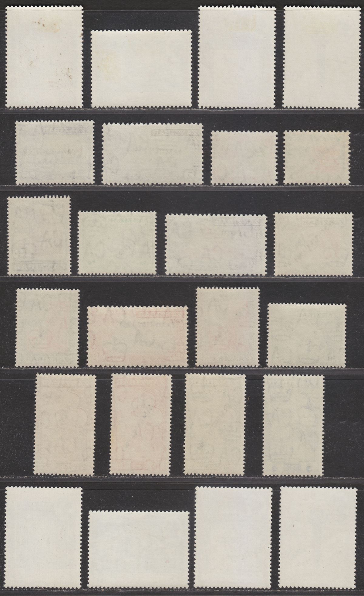 Zanzibar 1963-64 Independence / Jamhuri Overprint Sets Mint SG390-413 cat £46