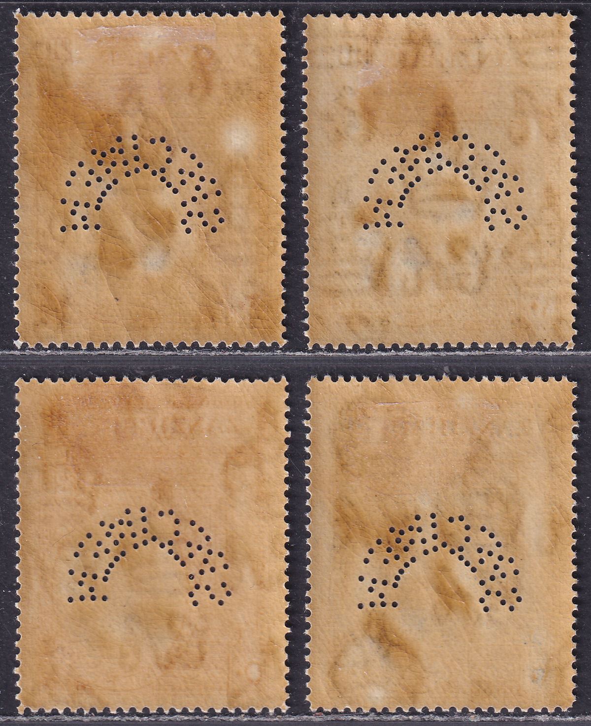 Zanzibar 1936 Silver Jubilee of Sultan SPECIMEN Perf Set SG323s-326s cat £120