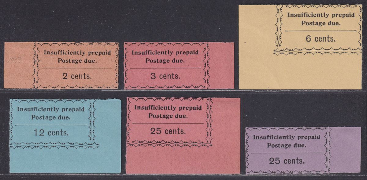 Zanzibar 1930 KGV Postage Due Set Mint / Unused SG D18-D24 cat £70