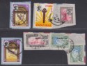 Click for more photos and details Zanzibar 1964 Jamhuri Overprint Selection to 1sh Used on Pieces