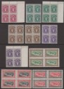 Zanzibar 1952 Sultan Khalifa bin Harub Part Block Set to 10sh Mint