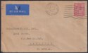 King George V 1936 6d CE&M Perfin Used on Cover London to Zanzibar