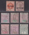 Click for more photos and details Zululand 1888-94 Queen Victoria Selection to 1sh Used