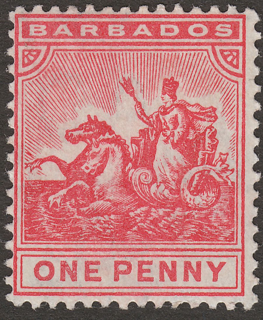 Barbados 1909 KEVII Seal of Colony 1d Red Mint SG165